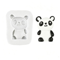Moules en silicone Candyer pour résine, formes de girafe, panda, lapin, lion, adaptés au fondant, aux bougies parfumées et aux décorations en plâtre