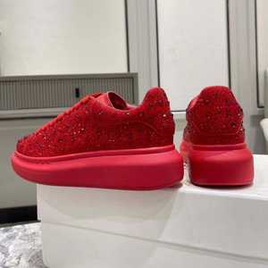 Zapatos de Diseñador de Lujo para Hombre, Zapatos Deportivos Rojos de Alta Calidad con Diamantes, Zapatos Casuales para Caminar, Zapatillas de Moda - Product Image 3