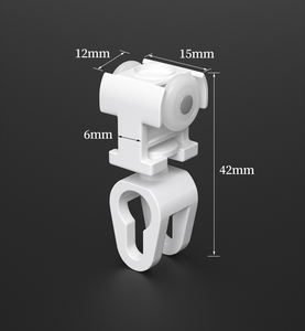 Nhựa treo lên trắng s sóng rèm móc tàu lượn runner bán nóng s gấp rèm theo dõi runners - Product Image 4