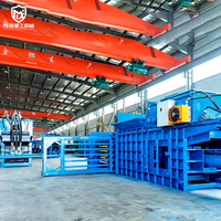 Presse à balles horizontale hydraulique automatique multi-régions pour papier usagé, haute rigidité, emballage en un clic pour usines de recyclage