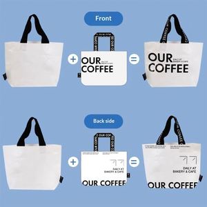 Reusable PP <b>Woven</b> Tote <b>Bag</b> Waterproof Grocery Shopping <b>Bag</b> Laminated Eco Friendly Custom Printed Logo <b>Bag</b> for Supermarket - Product Image 2