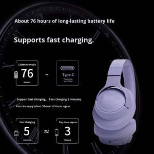 Audífonos Inalámbricos Trend TUNE 720BT Over-Ear con Pantalla LED Digital, Indicador de Batería, Sonido de Bajos Puros, para 5.3 ENC IPX5 - Product Image 2