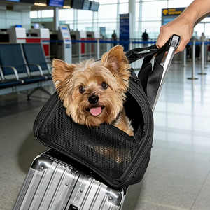 Bolsa de Transporte para Mascotas de Moda al por Mayor, Bolso Expandible y Portátil para Viajes de Perros Pequeños y Gatos - Product Image 1