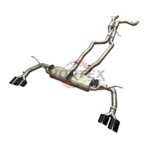 Système d'échappement Catback en alliage de titane Vortex Grade 5 pour Porsche 958.2 Cayenne 3.0T 3.6 4.8 4.8T Ti Valved Catback Installation facile - Product Image 1