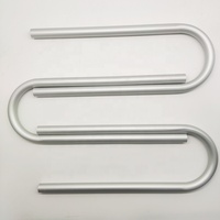 Tube en aluminium anodisé argent/noir 6061/6063 sur mesure, robuste, en forme de U