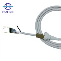 Câble médical OEM 38AWG 132 conducteurs, câble multiconducteurs personnalisé pour sonde transducteur à ultrasons, imagerie diagnostique