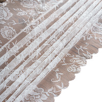 Nappe carrée blanche en dentelle anti-poussière personnalisée pour l'exportation, housse rectangulaire pour table basse, nappe décorative pour table à manger