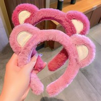 Nouveau Bandeau Facial en Peluche à Motif Dessin Animé Mignon pour Femmes, Accessoire Photo pour Cabine Photo, Vente en Gros, Cadeau