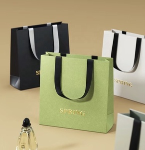 <strong>Customized</strong> Logo Luxury Art <strong>Paper</strong> Gift <strong>Bags</strong> Foil Gold Printed Shopping <strong>Bags</strong> with Personalized Design for Clothing Socks Shoes - Product Image 3