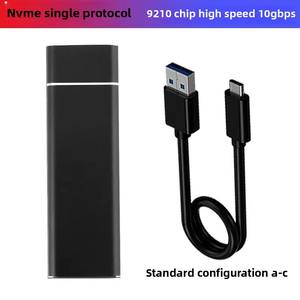 علبة محول <span class=keywords><strong>M</strong></span>.2 NVMe/NGFF نوع-C 3.1 ثنائية البروتوكول لمحركات الأقراص الصلبة SSD، حافظة قابلة للتحويل من مادة الكمبيوتر تدعم محركات الأقراص الصلبة <span class=keywords><strong>M</strong></span>.2 SATA SSD بسرعة 10 جيجابت مع حماية آمنة 2 - Product Image 3