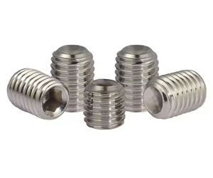 สกรูหัวหกเหลี่ยมปลายแหลม ISO <span class=keywords><strong>4029</strong></span> ขนาด M2-M16 DIN916 สกรูหัวหกเหลี่ยมปลายแหลม สแตนเลส ตัวยึดที่เชื่อถือได้ - Product Image 1