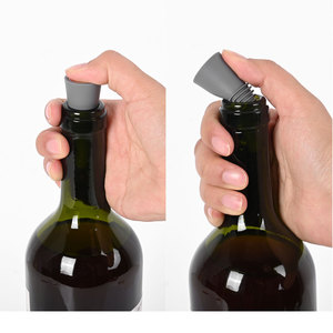 Tapón de botella de vino de silicona reutilizable ecológico con tapa de agarre tapón de bebida de tornillo libre de BPA - Product Image 6