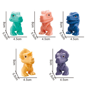 Blocchi da Costruzione Digitali per Bambini e Neonati, Tema Animali e Dinosauri, Design in Rilievo, Fai-da-Te, Plastica Morbida, 40 Pezzi, 0-24 Mesi - Product Image 1