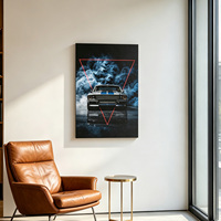 Décoration Murale Moto Moderne Luxe Style Art Déco Personnalisé en MDF – Tailles Personnalisables Disponibles