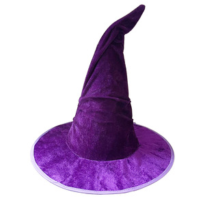 Sombrero <span class=keywords><strong>de</strong></span> <span class=keywords><strong>bruja</strong></span> <span class=keywords><strong>de</strong></span> terciopelo para Halloween, sombrero <span class=keywords><strong>de</strong></span> festival, sombrero <span class=keywords><strong>de</strong></span> mago <span class=keywords><strong>morado</strong></span>, sombrero <span class=keywords><strong>de</strong></span> <span class=keywords><strong>bruja</strong></span> rojo, accesorio para la cabeza, sombrero <span class=keywords><strong>de</strong></span> Halloween - Product Image 3