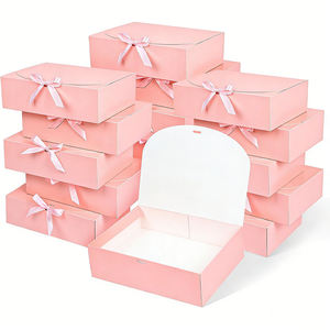 Boîtes d'emballage personnalisées en carton ondulé pliable et recyclable pour vêtements, bougies, gâteaux et cadeaux - Product Image 2