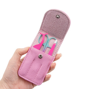 Juego de 3 Herramientas de Acero Inoxidable para Pestañas, Aplicador de Cejas, Tijeras para Pestañas, Pinzas, GZ RTS, Pedido Mixto al por Mayor - Product Image 2