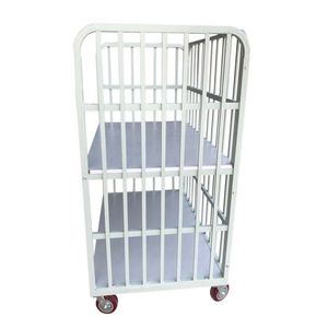 <span class=keywords><strong>Chariot</strong></span> à main à quatre roues personnalisable <span class=keywords><strong>Chariot</strong></span> <span class=keywords><strong>de</strong></span> <span class=keywords><strong>transport</strong></span> d'usine à double magasin pour le chargement <span class=keywords><strong>de</strong></span> vêtements Support OEM mobile - Product Image 3