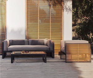 Funda de lujo <span class=keywords><strong>con</strong></span> marco de aluminio para sofá, muebles de jardín, decoración para Hotel, <span class=keywords><strong>terraza</strong></span> y exterior - Product Image 3