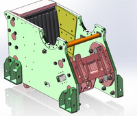 Concasseur à mâchoires avec boîte de vitesses à roulements, haute capacité (max. 10-320 t/h), équipement de concassage de roche pour ligne de production d'agrégats en carrière
