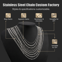 Collier en acier inoxydable de différentes tailles, directement de l'usine, chaîne cubaine, collier ras du cou, bijoux hip-hop, collier de clavicule personnalisable