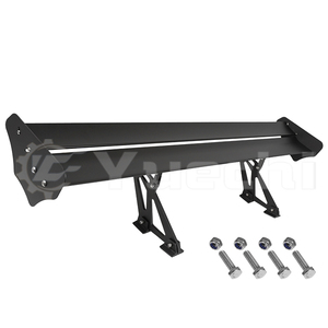 53inch Lightweight <strong>GT</strong> Rear Trunk Wing <strong>Spoiler</strong> Aluminum Black Universal Rear Wing <strong>Spoilers</strong> Streamline Deck - Product Image 5