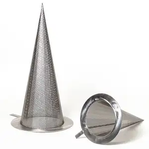 Filtros Hidráulicos De Alta Pressão Fio De Malha De Arame De Aço Inoxidável Filtro De Filtragem Perfurado Tingimento Cone Tubo De Metal