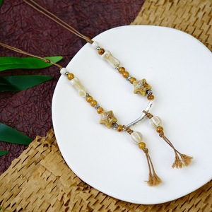 Collier pendentif Cadenas de <span class=keywords><strong>la</strong></span> Paix en céramique de Jingdezhen, style rétro chinois, longue chaîne ras-du-cou, bijoux faits main de style littéraire pour femme, cadeau pour elle - Product Image 4