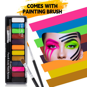 SH2514 1g*12 Colori Pigmento per Body Painting Solubile in Acqua Punk CHIC Halloween Trucco Scenico Palette per <span class=keywords><strong>Pittura</strong></span> Facciale - Product Image 3