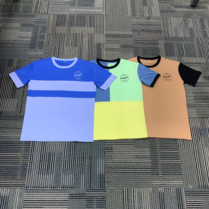 Logo personnalisé été vintage 100% coton écologique Slim Fit sport t-shirt femmes couleur bloc original uni graphique t-shirts - Product Image 5