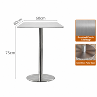 Table basse extensible en acier inoxydable moderne, résistante à l'usure, couleur argent, pour la salle à manger à domicile