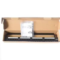 Panel Patch Jaringan Terterminasi Vertikal FTP Shielded CAT6A 48 Port untuk Kabel 22-26 AWG