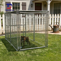 Clôture temporaire galvanisée pour chien avec base stable pour la protection des jardins et enclos résidentiel pour animaux de compagnie