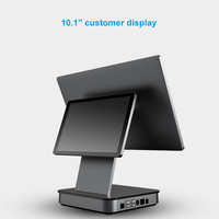 Terminal POS Android 11 tout-en-un à double écran tactile de 15.6 pouces-Système de caisse enregistreuse haute performance pour les restaurants