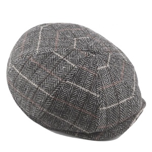 Best Seller <strong>Woollen</strong> Fashion Plaid 8 Panels Newsboy Cap <strong>Hat</strong> for <strong>Men</strong> Fall Winter Warm Beret <strong>Hat</strong> - Product Image 6