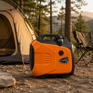 Generador Portátil Ligero de 220V con Arranque Automático y Enfriamiento por Aire para Campamentos y Viajes al Aire Libre, 2000W, 7L de Combustible, 50/60Hz CA Monofásico - Product Image 3