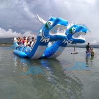 Fou Jeux De Sport Aquatique Gonflable Dragon Bateau Banane Pour Équipement de Jeu de L'eau de Divertissements