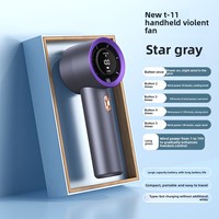 Modèle privé T11 ventilateur de charge USB portable à grande vitesse Mini affichage numérique grande éolienne 199 vitesses en plastique Durable petit