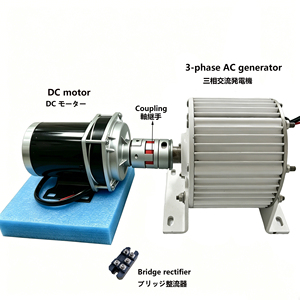 เครื่องกำเนิดไฟฟ้าแม่เหล็ก KERVOYNTA 1000W 24V-230V ความเร็วต่ำ 3 เฟส พร้อมระบบทดสอบมอเตอร์ พลังงานลมและน้ำ LJZ100 - Product Image 2