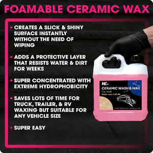 น้ำยาทำความสะอาดรถยนต์นิเคิลียง บาวซินี ชนิดแชมพูเคลือบเซรามิกแบบโฟม ไม่ต้องล้างออก ไม่ทิ้งคราบ กลิ่นน้อย หมดอายุ 12 เดือน - Product Image 4