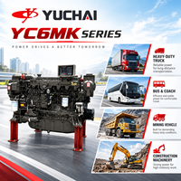 Moteur diesel six cylindres Yuchai YC6MK350-40 258 kW 1900 tr/min 10,338 L, unité automobile complète pour équipement de camion de transport lourd