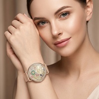 Montre connectée AMOLED ultra-fine pour femmes, fréquence cardiaque, tension artérielle, SpO2, suivi des menstruations, montres connectées personnalisées, directement de l'usine