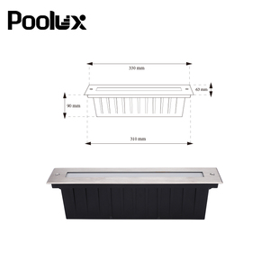 Lumière <span class=keywords><strong>LED</strong></span> encastrée au <span class=keywords><strong>sol</strong></span> IP67, corps en acier inoxydable, 18W, 24V DC, changement de couleur RGB, DMX512, <span class=keywords><strong>lampe</strong></span> encastrée au <span class=keywords><strong>sol</strong></span> - Product Image 2