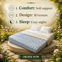 Surmatelas ergonomique 7 zones, ajustement de la courbe corporelle, soin de la colonne vertébrale, respirant et frais, mousse anti-affaissement