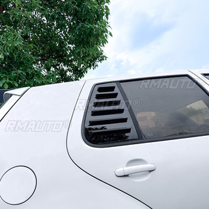 Car Rear <b>Window</b> Shutter Cover Trim <b>Window</b> Louver Side <b>Vent</b> Trim for Volkswagen Golf 4 MK4 1997-2006 Glossy Black/Carbon Look - Product Image 6