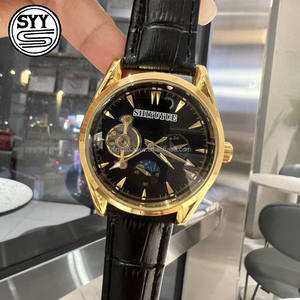 אוטומטי מלא גברים בסגנון עסקי שעון מכני tourbillon חגורת פיצוץ עיצוב עמיד במים נירוסטה דיגיטלי - Product Image 6