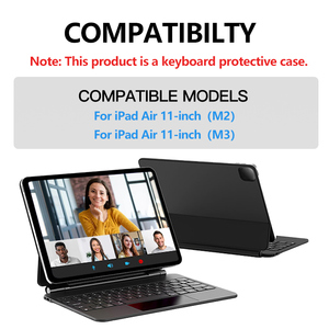2025 New Slim Portable Magic <strong>Keyboard</strong> Case 360 Degree Rotating For <strong>iPad</strong> Air 11-inch With M2 M3 - Product Image 2