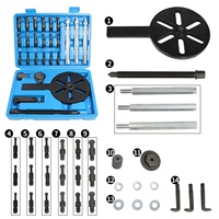 28pcs Outil d'extraction de démontage de roulement Kit de retrait d'extracteur de roulement de trou intérieur