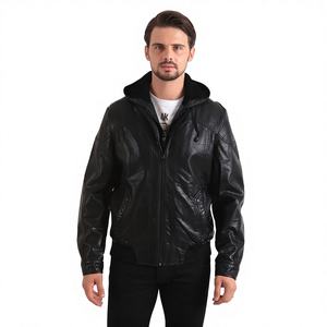Vêtements <span class=keywords><strong>d</strong></span>'<span class=keywords><strong>hiver</strong></span> russes en gros, manteaux classiques en simili cuir pour hommes, grandes tailles, imperméables avec doublure en fausse fourrure - Product Image 1