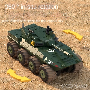Hongwang, nuevo coche blindado anfibio de Control remoto, vehículo de combate de vía fluvial grande, juguete, regalo para niños para operadores expertos - Product Image 2
